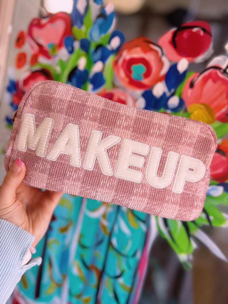 Mauve Makeup Bag