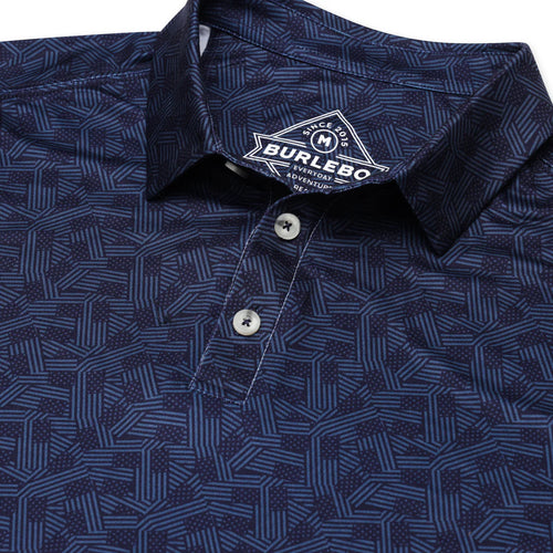 Burlebo Performance Polo Stars Navy