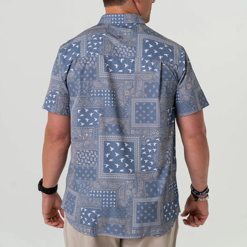 Burlebo Performance Button Up Paisley