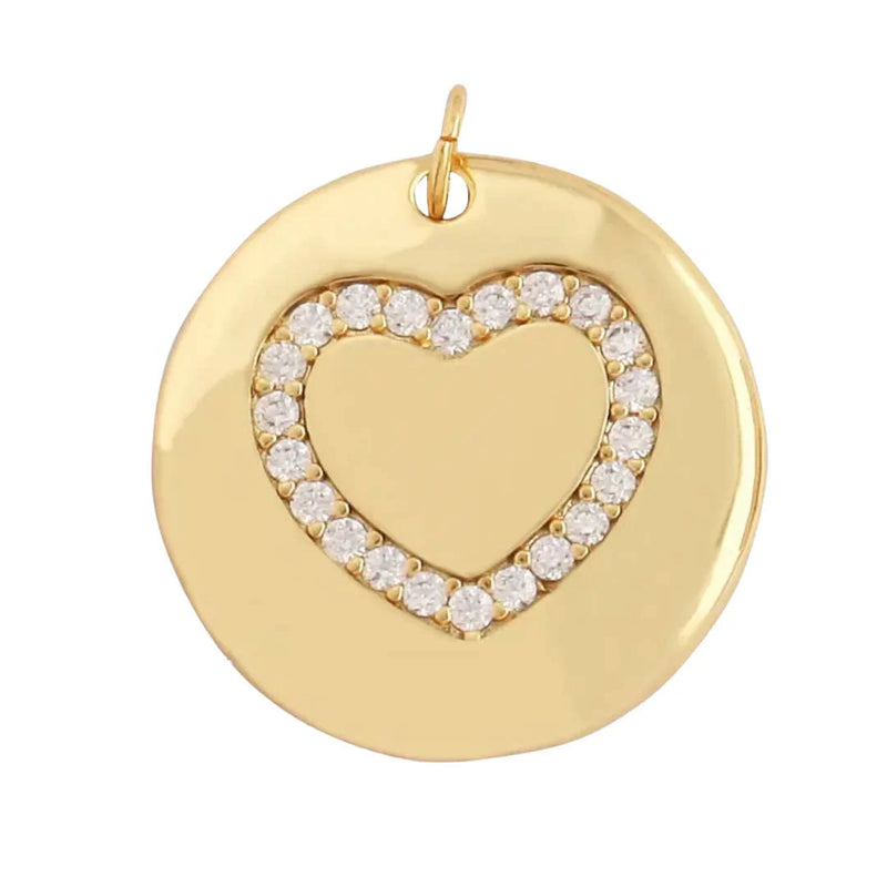 Heart Pave Tag Charm