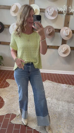 Jolie Wide Cuffed Jeans