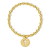 Splendid Iris Gold Cutout Cross Charm