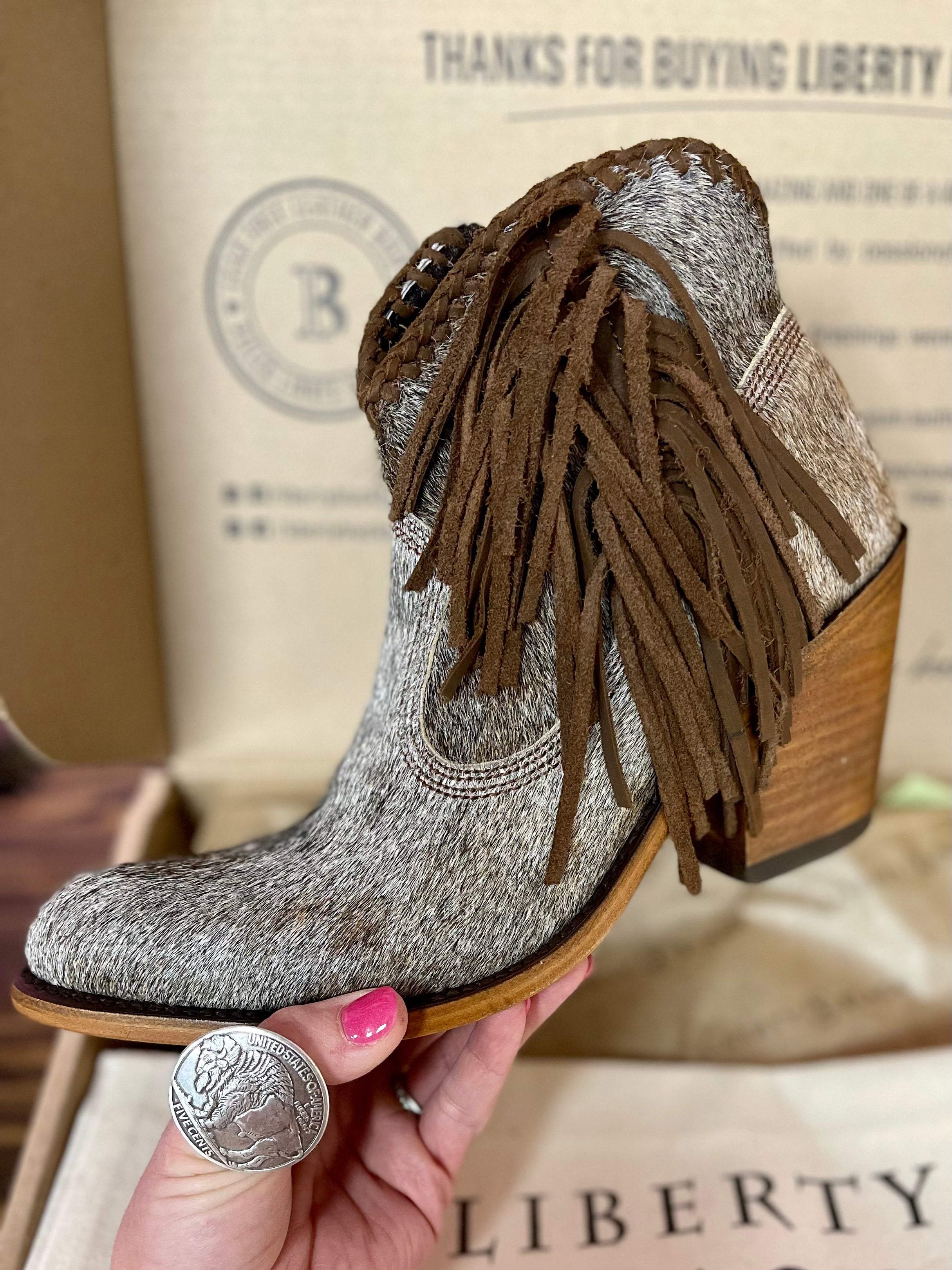 Liberty Black Pelo Granizo Hide Boots – Gypsy Pearl Tx