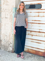 Black Palazzo Capri Pants